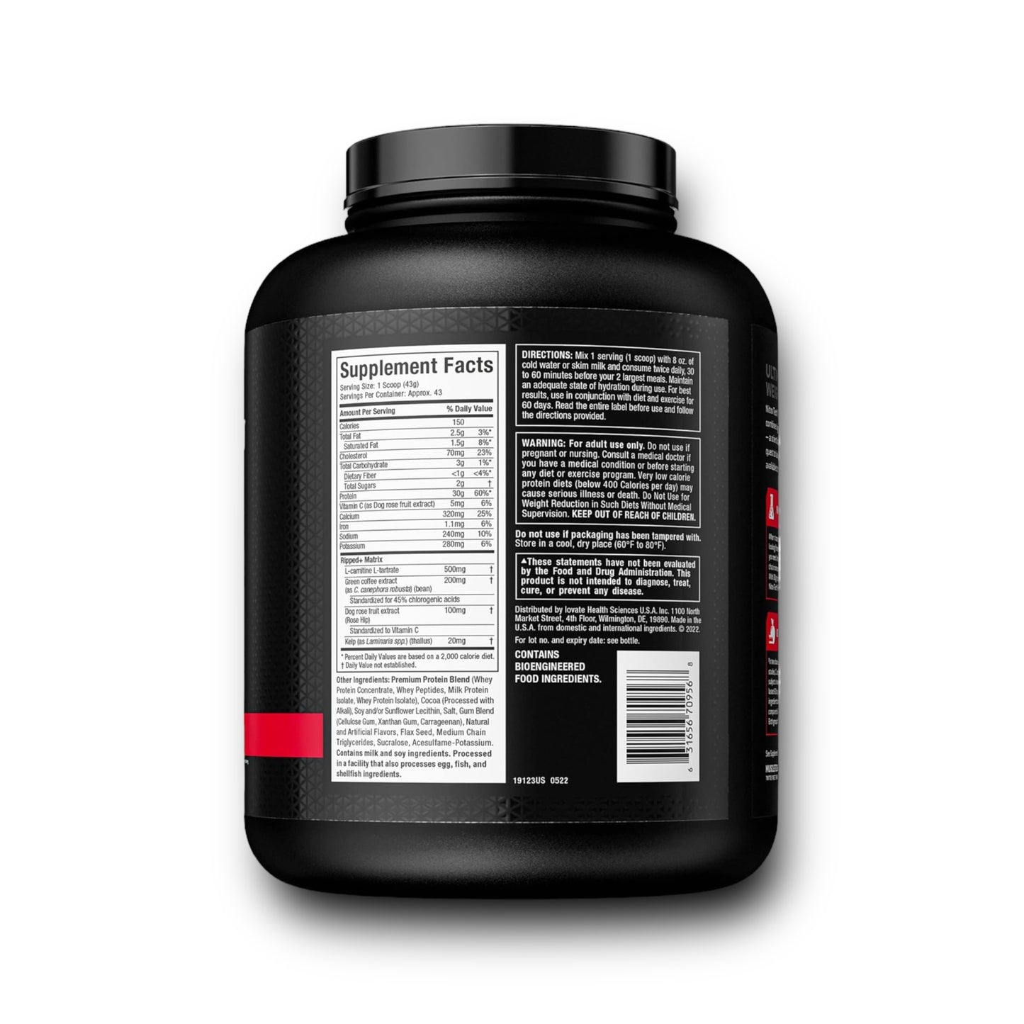 Muscle Tech Nitro Tech Ripped Isolate protein